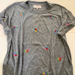 The Great tee with flower appliqués